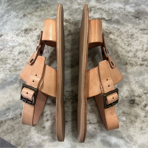 NEW Matisse Starcrossed Naked Beige Leather Brazilian Sandals Size 6 - Picture 4 of 6